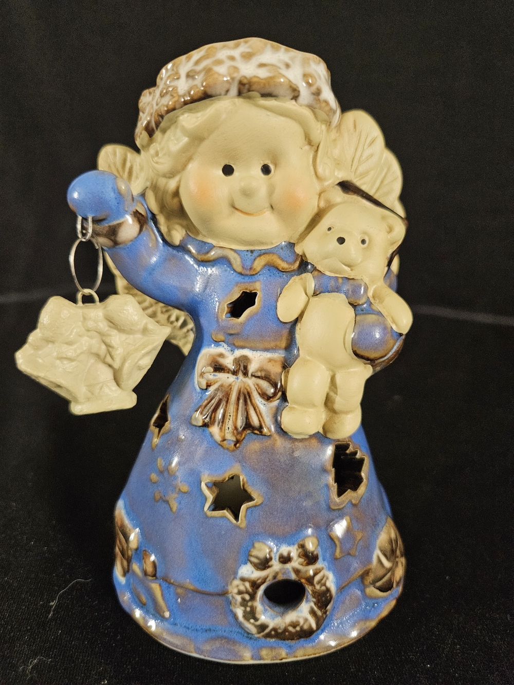 International Bazaar 5" Tall Ceramic Angel Tea Light / Votive